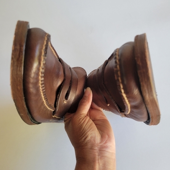 Frye men's brush leather Penny loafers size 7.5 - Picture 8 of 16